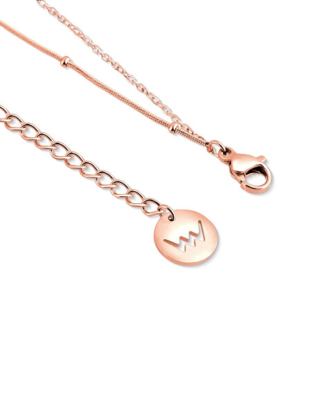 Originální dvojitý náhrdelník Detis Rose Gold