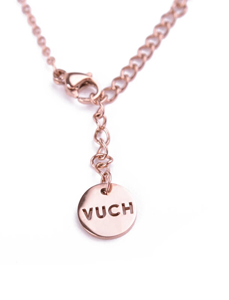 Pozlacená náramek pro štěstí se čtyřlístkem Glee Rose Gold