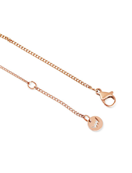 Pozlacený náhrdelník s krystaly Zibella Rose Gold