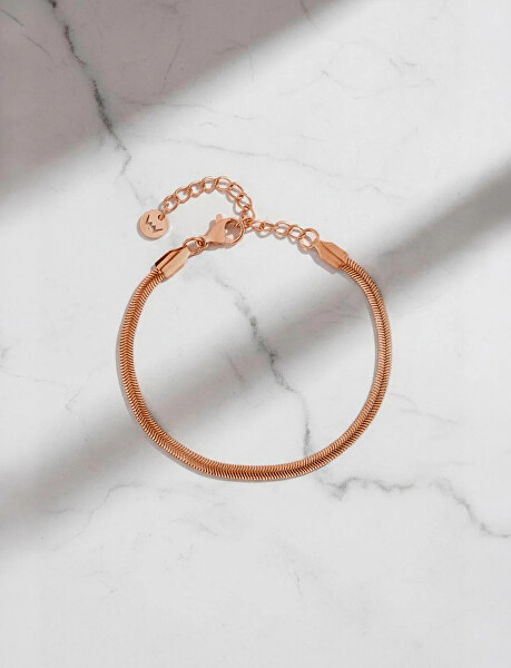 Pozlacený náramek Hádek Evoa Rose Gold