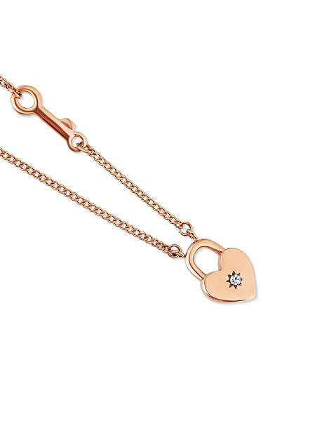 Pozlacený náramek s krystaly Zibella Rose Gold