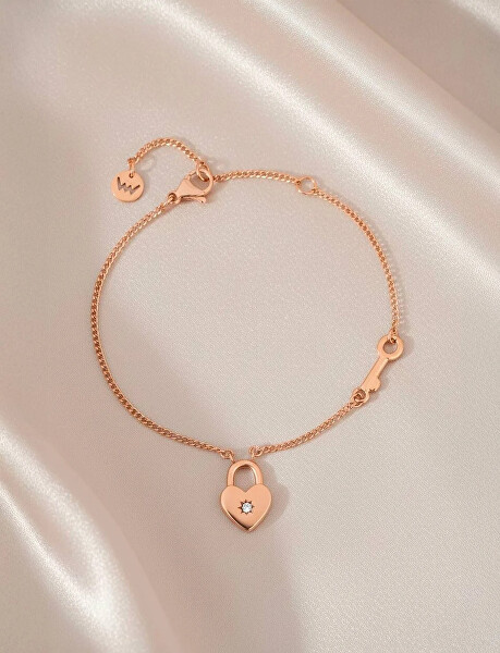 Pozlacený náramek s krystaly Zibella Rose Gold