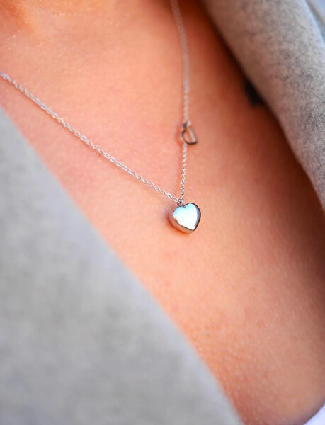 Romantický ocelový náhrdelník Inlove Silver