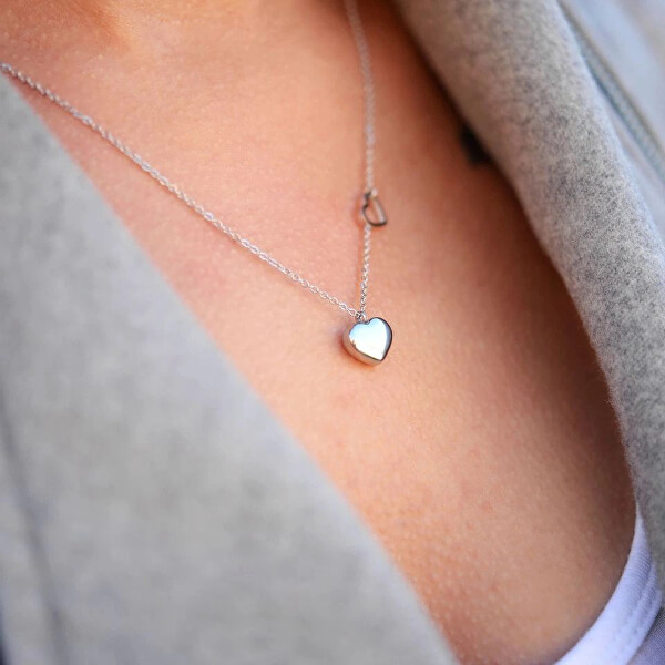 Romantický oceľový náhrdelník Inlove Silver