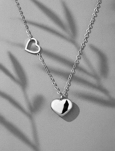Romantický ocelový náhrdelník Inlove Silver