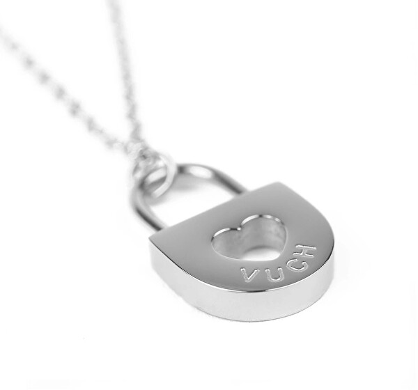 Romantický ocelový náhrdelník Secret Silver
