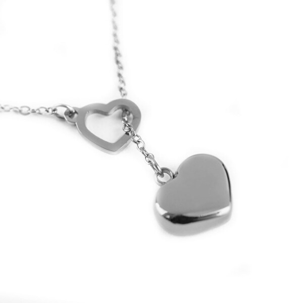 Romantický ocelový náhrdelník Sweet Heart Silver