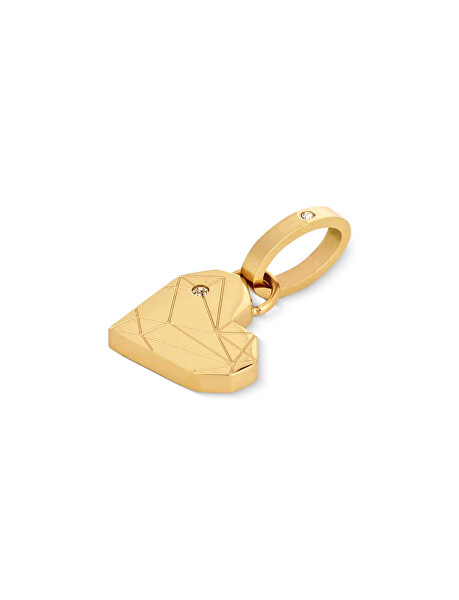 Romantikus aranyozott szív alakú medál Gold Doogie