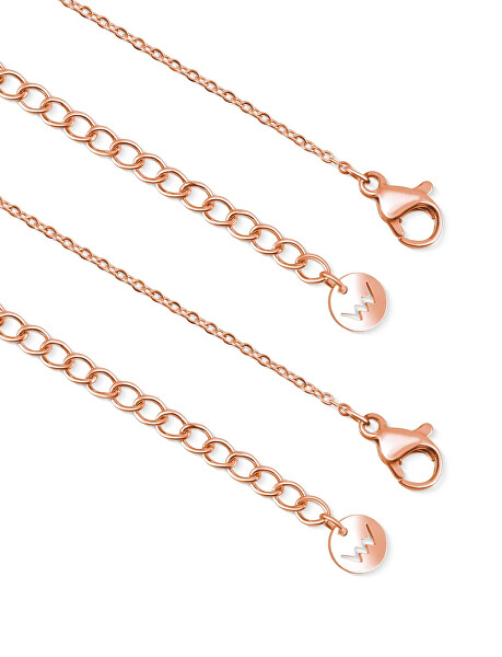 Sada náhrdelníků Puzzle Puzea Rose Gold (2 náhrdelníky)