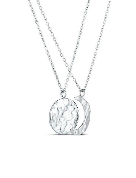 Set náhrdelníků Měsíc Lunara Silver (2 náhrdelníky)