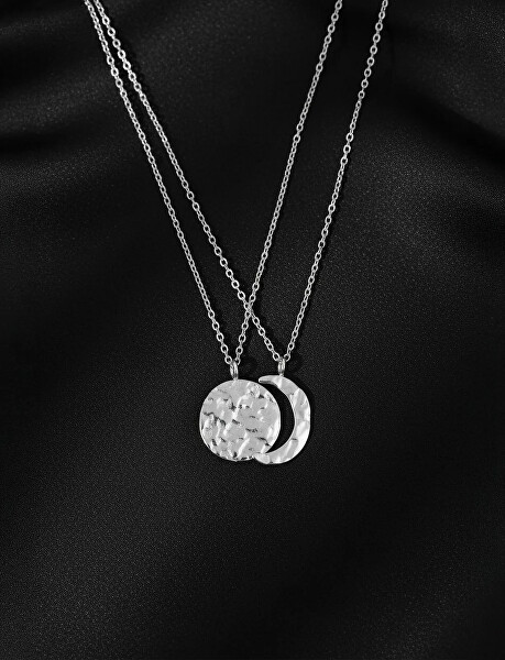 Set náhrdelníků Měsíc Lunara Silver (2 náhrdelníky)