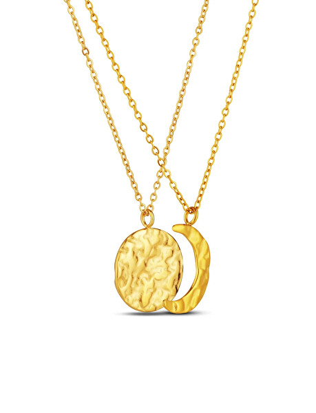Set náhrdelníků s motivem měsíce Lunara Gold (2 náhrdelníky)