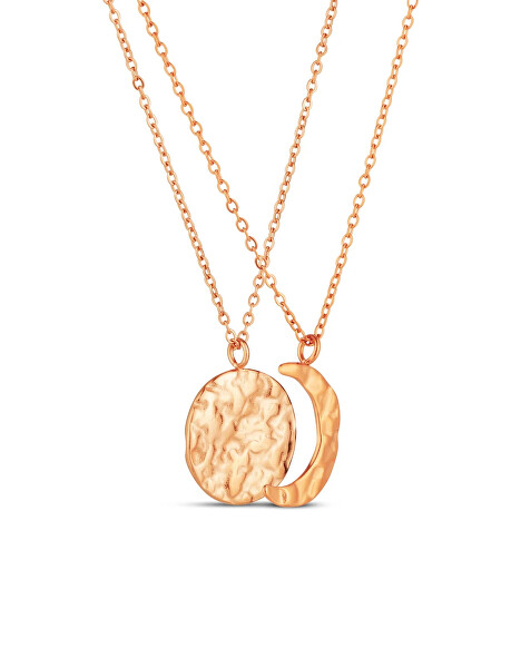 Set náhrdelníků Měsíc Lunara Rose Gold (2 náhrdelníky)