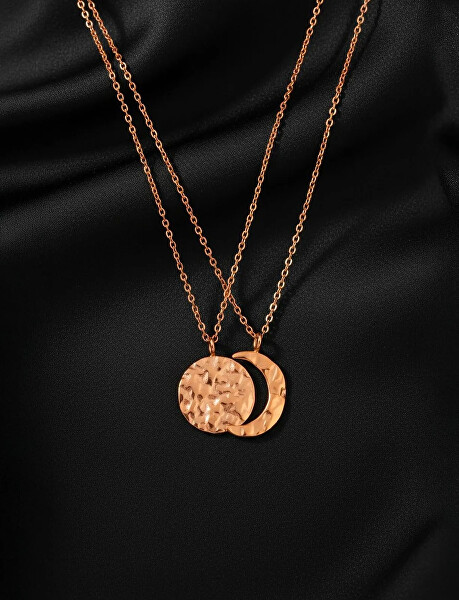 Set náhrdelníků Měsíc Lunara Rose Gold (2 náhrdelníky)