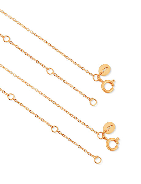 Set párových náhrdelníků Auremi Rose Gold (2 náhrdelníky)