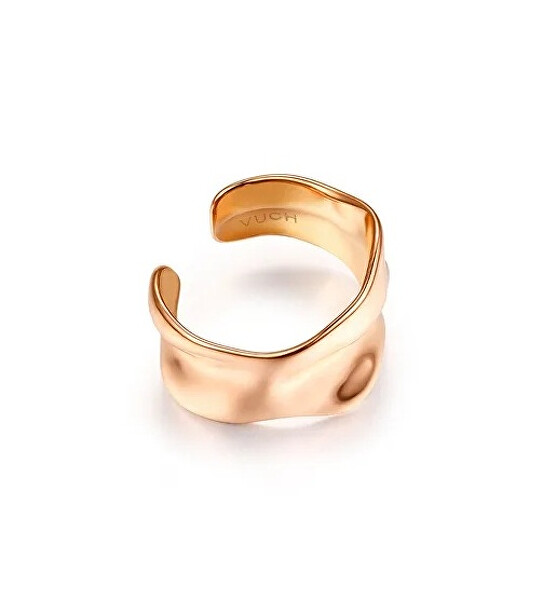 Single ocelová záušnice Obsid Rose Gold