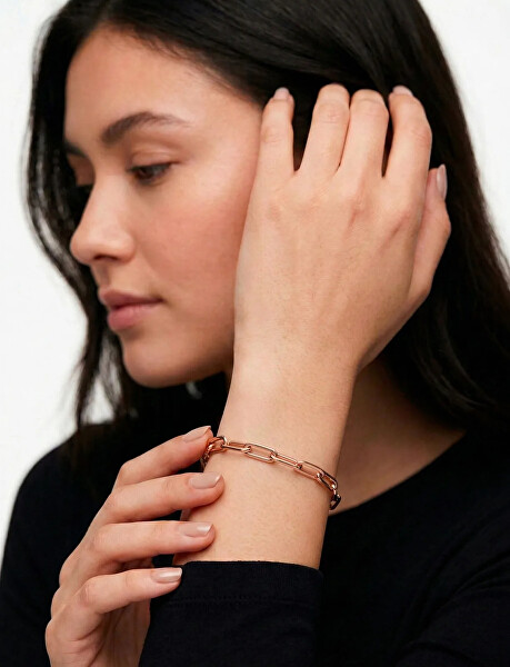 Slušivý pozlacený náramek Elar Rose Gold