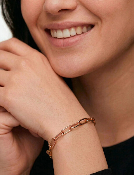 Slušivý pozlacený náramek Elar Rose Gold
