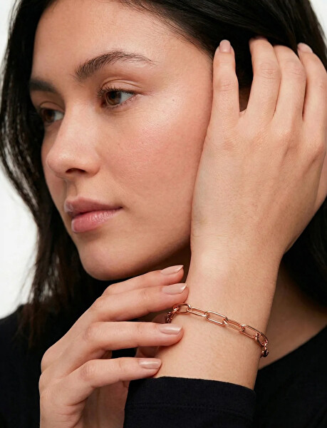 Slušivý pozlacený náramek Elar Rose Gold
