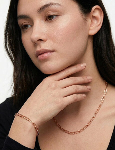 Slušivý pozlacený náramek Isel Rose Gold