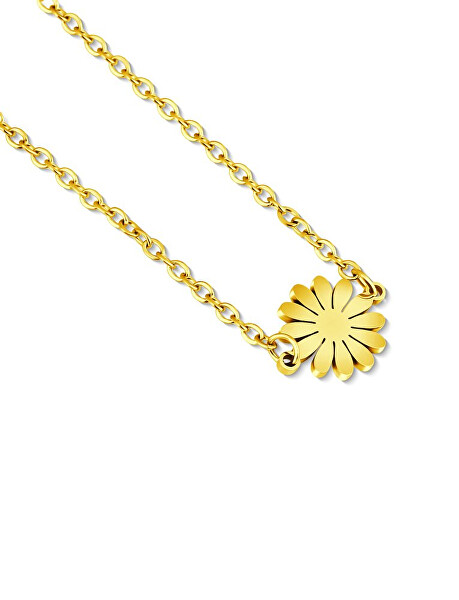 Schickes vergoldetes Armband Blume Riterra Rose Gold