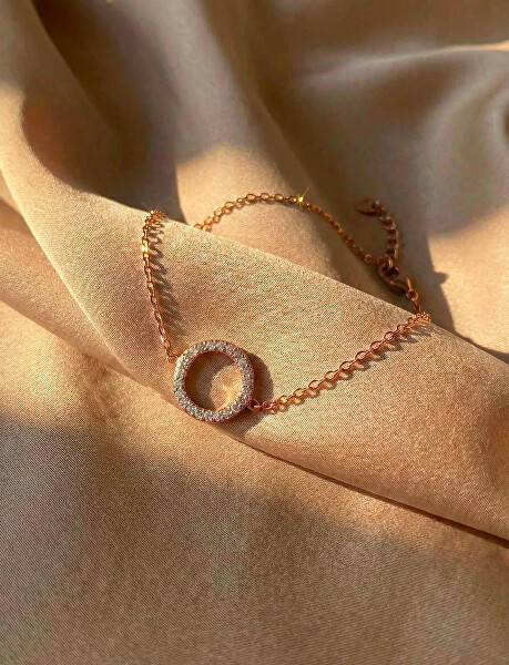 Elegantní pozlacený náramek Elorina Rose Gold