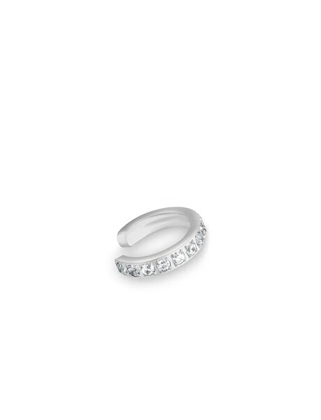 Třpytivá single záušnice z oceli Thal Silver