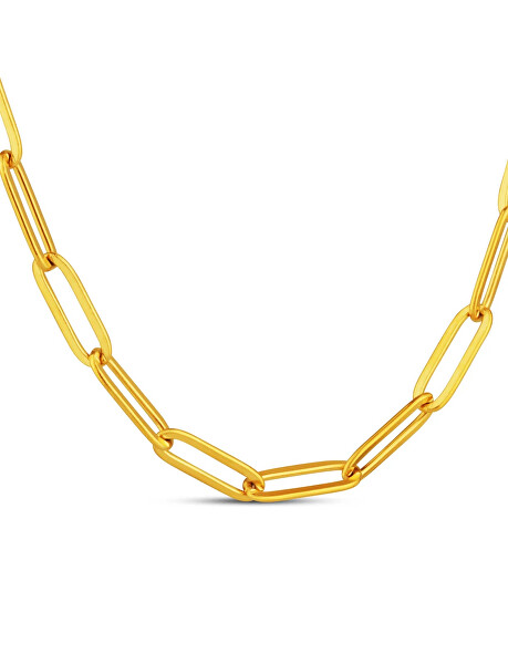 Výrazný ocelový náhrdelník Elar Gold