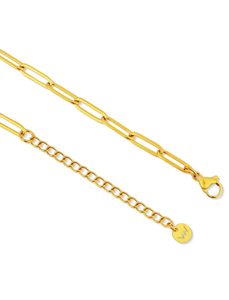 Výrazný ocelový náhrdelník Elar Gold