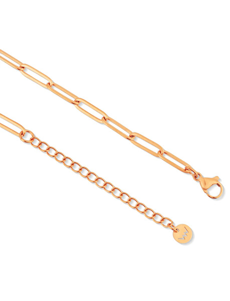 Výrazný ocelový náhrdelník Elar Rose Gold