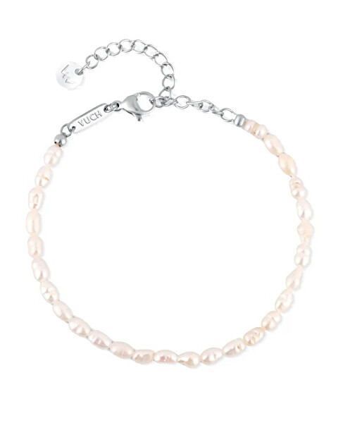 Dámský perlový náramek z říčních perel Mireya Silver