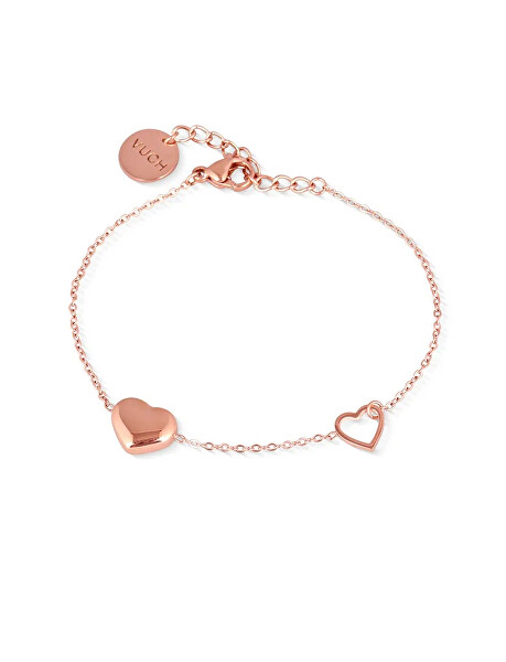 Jemný bronzový náramek Loyalty Rose Gold