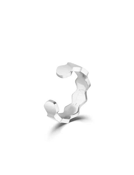 Minimalistická single ocelová záušnice Vira Silver