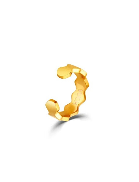 Minimalistická single pozlátená záušnica Vira Gold