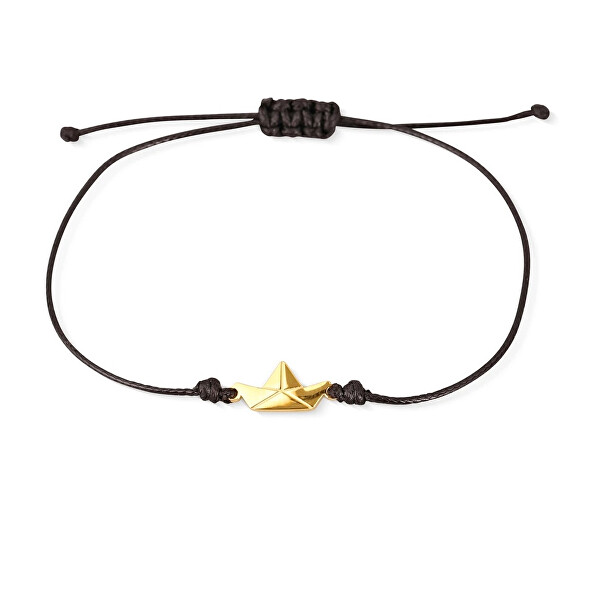 Modernes Kabbalah Armband mit Boot Gold Ofenia