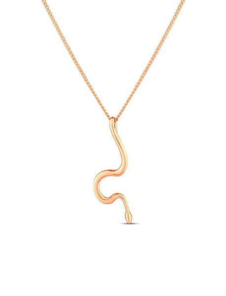 Náhrdelník s přívěskem hada Vireya Rose Gold