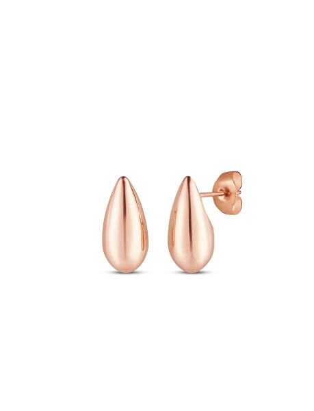 Náušnice ve tvaru kapky Tear drop Lurea Rose Gold