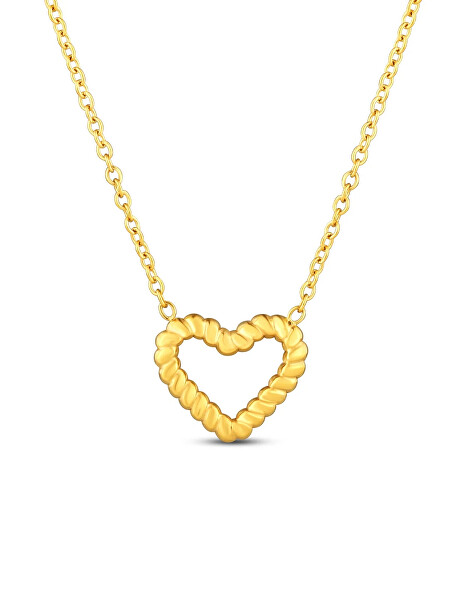 Něžný náhrdelník se srdcem Arisca Gold