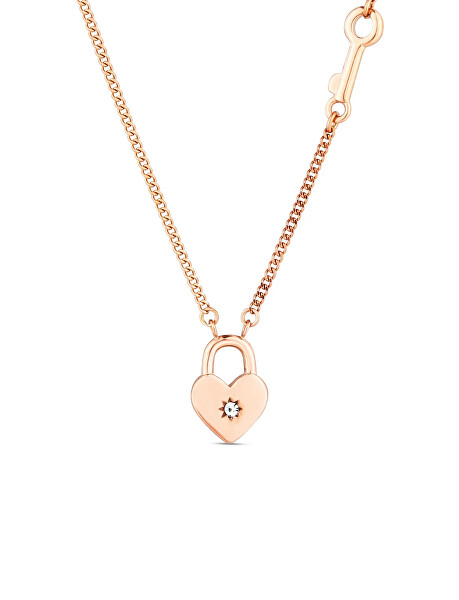 Pozlacený náhrdelník s krystaly Zibella Rose Gold