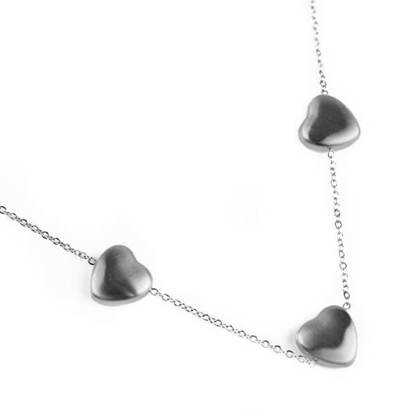Romantický oceľový náhrdelník Silver Sparkle