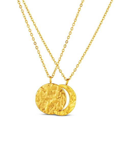 Set náhrdelníků s motivem měsíce Lunara Gold (2 náhrdelníky)