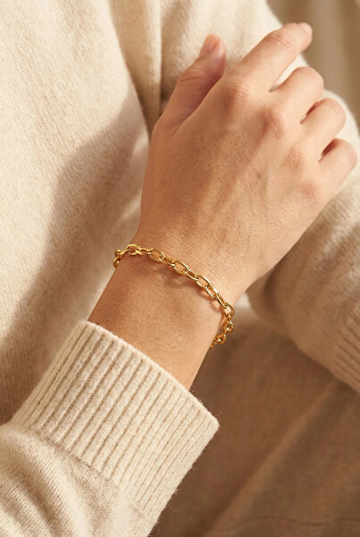 Nadčasový pozlátený náramok Elaris Gold VWB260607G
