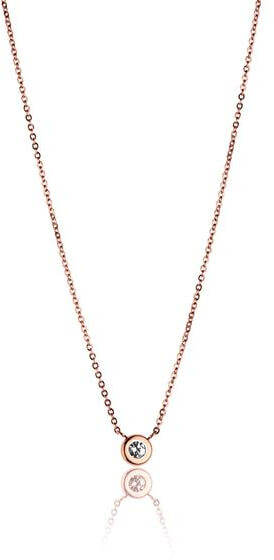 Elegantný bronzový náhrdelník s kryštálom VN1088R