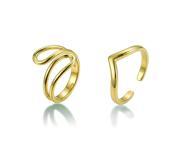 Elegantní set pozlacených prstenů VWS260867G (2x prsten)