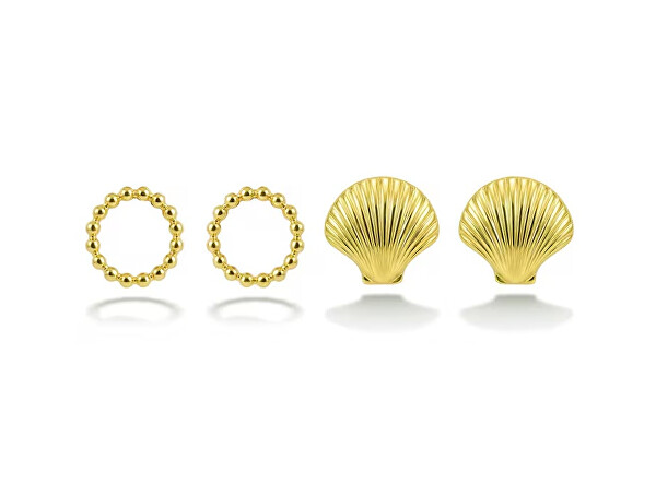 Set pozlacených náušnic VWS260848G (2 páry)