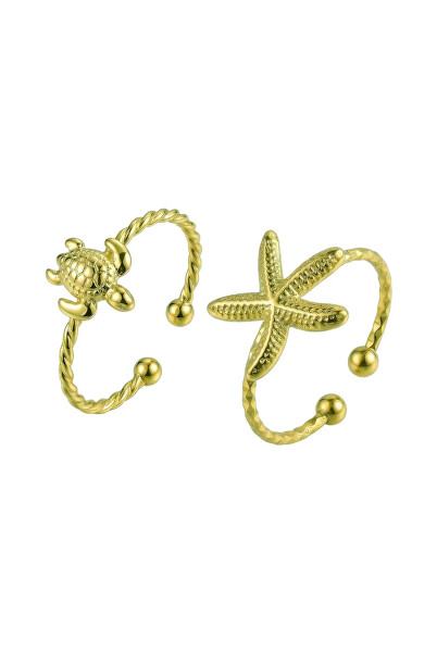 Set pozlátených prsteňov VWS260859G (2x prsteň)