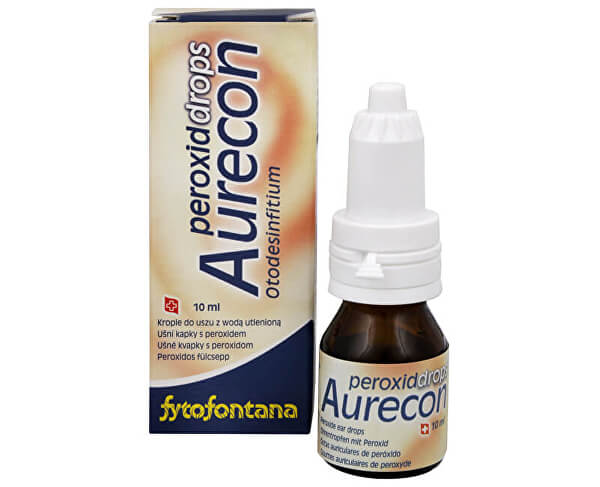 Aurecon ušní kapky s peroxidem 10 ml