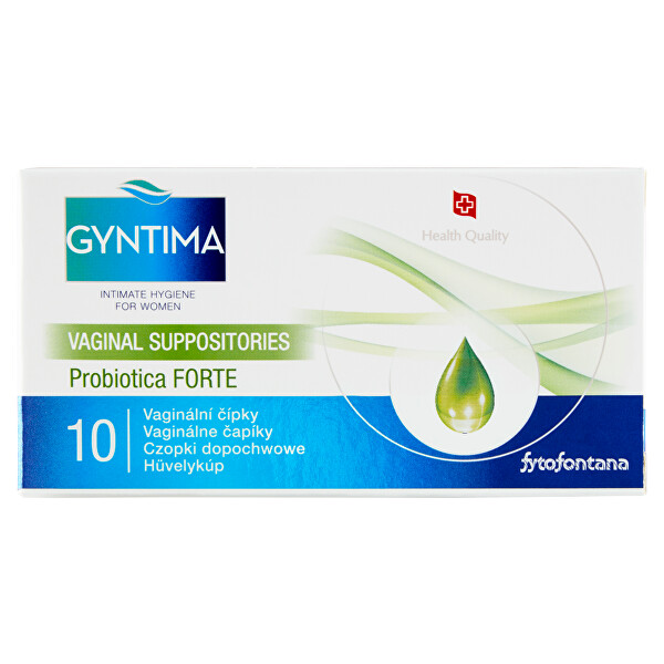 Gyntima Probiotica vaginální čípky Forte 10 ks