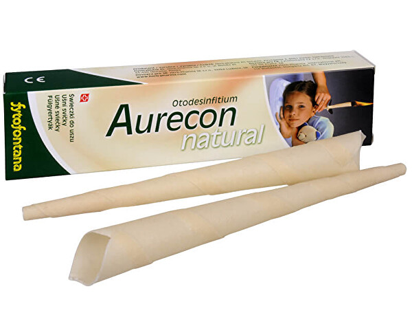Aurecon ušní svíčky Natural 2 ks