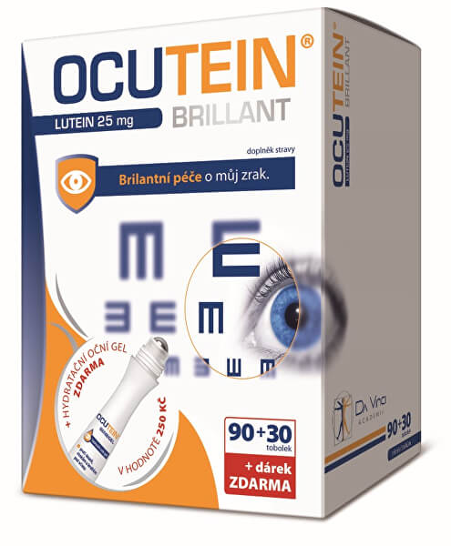 Ocutein Brillant Lutein 25 mg 90 + 30 tob. + darček